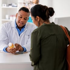 Talking to pharmacist 500 x 500 px