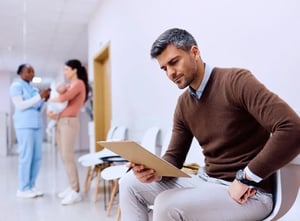 man at hospital